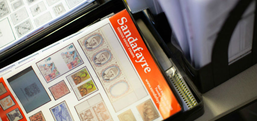 Catalogue of stamps organised by Sandafayre