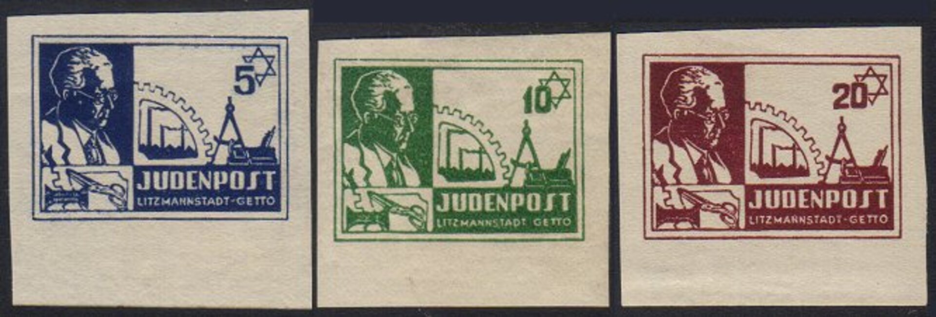 The Litzmannstadt Ghetto stamps