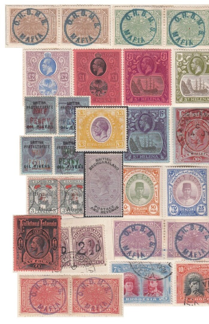 A collection of rare and unique stamps