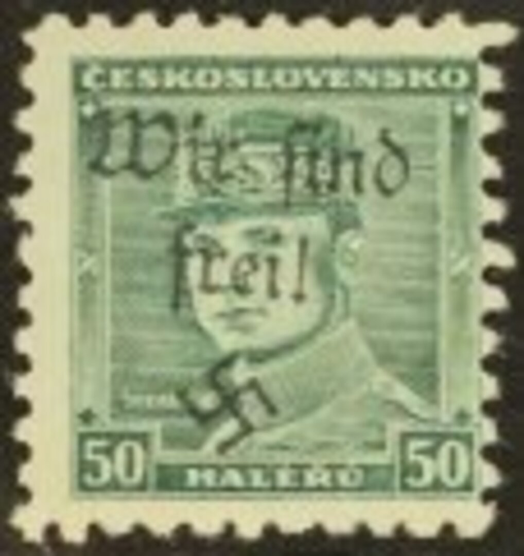 1938 “WIR SIND FREI” overprints of Czechoslovakia