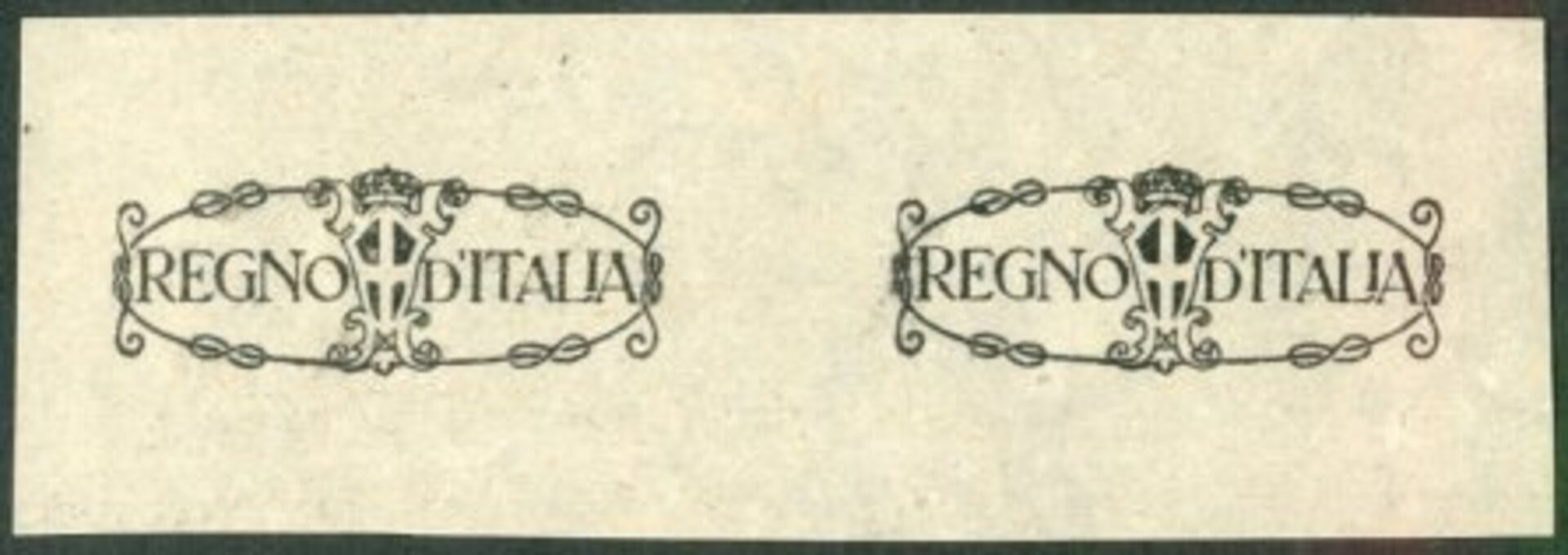Overprinted 'REGNO d'ITALIA'