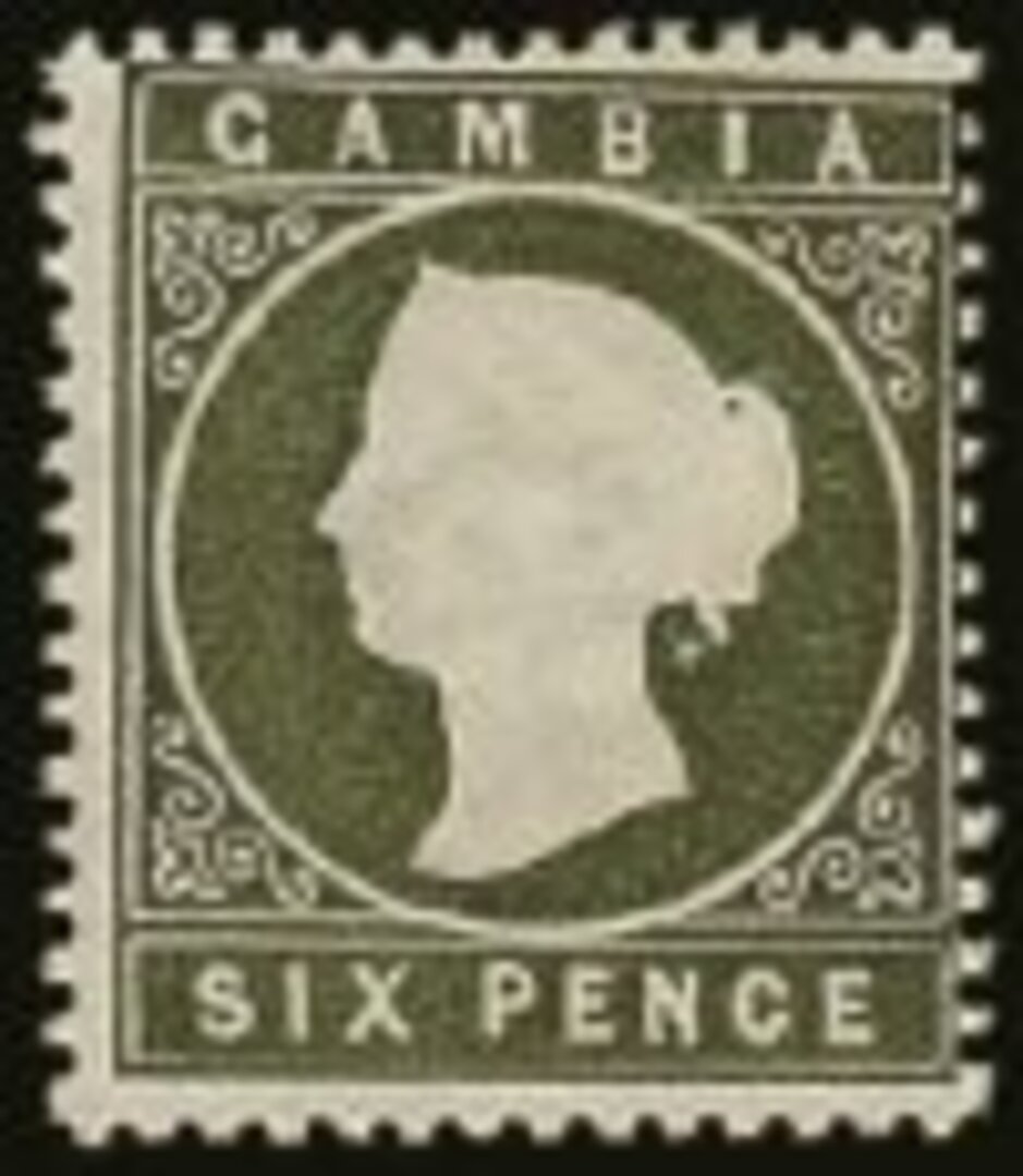 Gambia – The Sloping Label Varieties