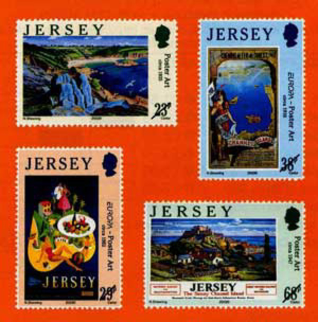 Jersey stamp poster art