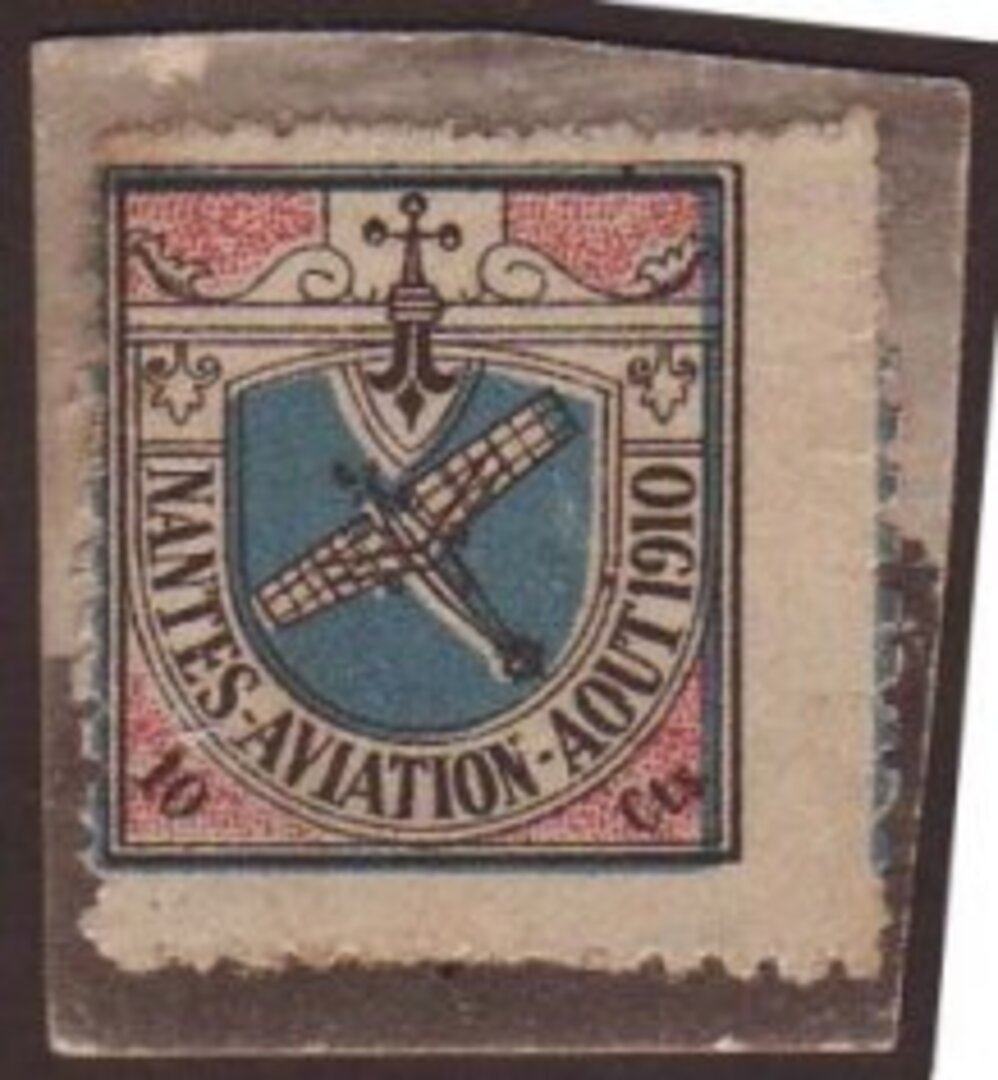 1910 First Semi-Official Air Mail Stamp