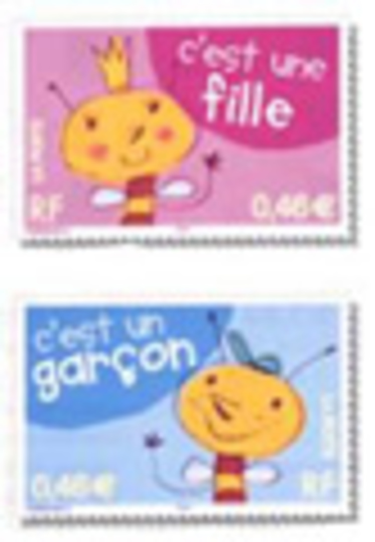  French 'New Baby' stamps