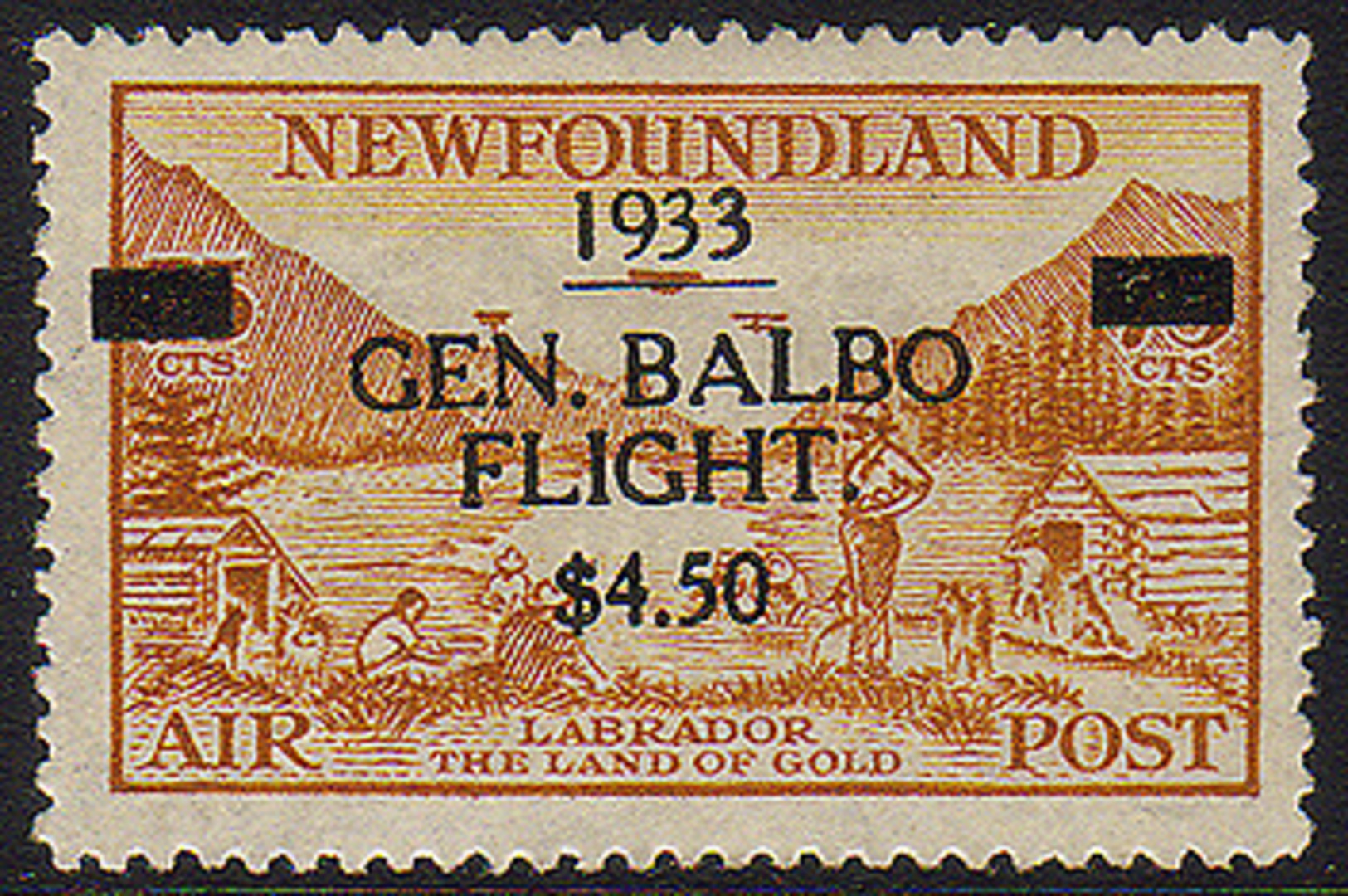 Newfoundland $4.50 Gen. Balbo Flight