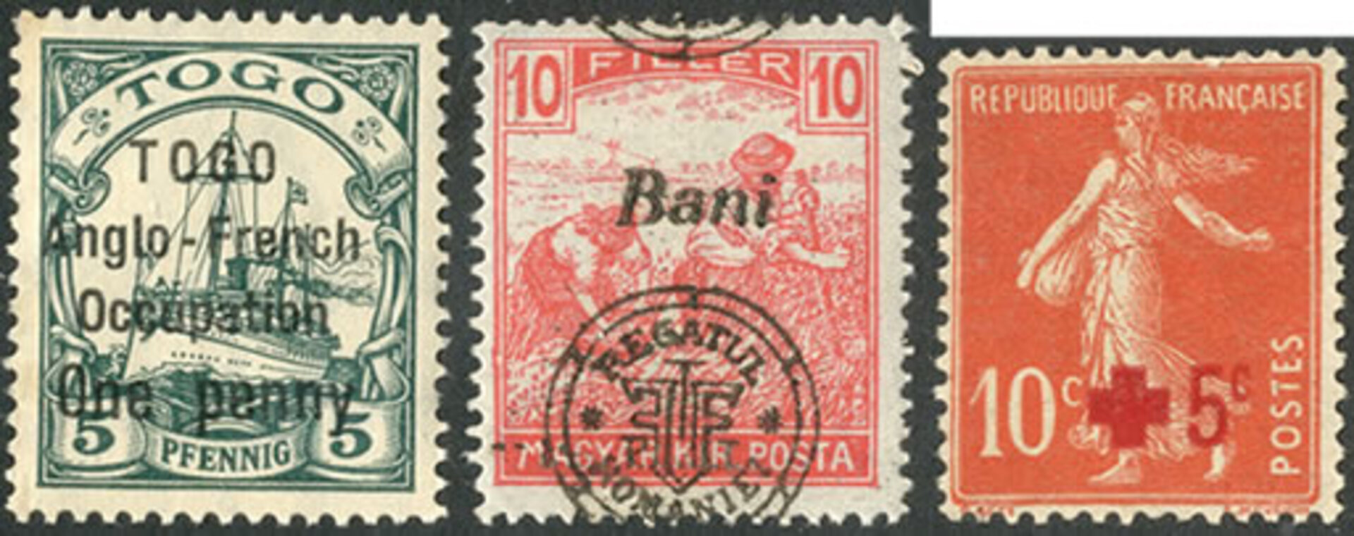 Romanian Bani stamps