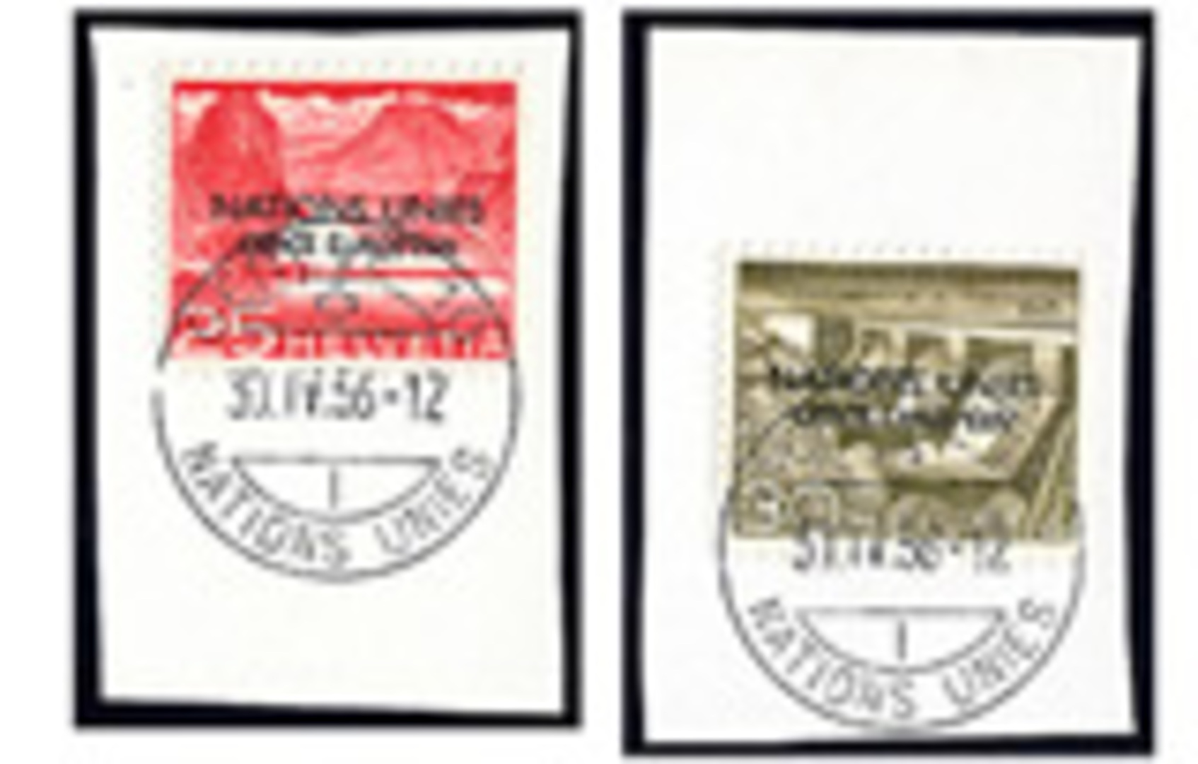 Stamps from European Office of the United Nations 1950 Issue